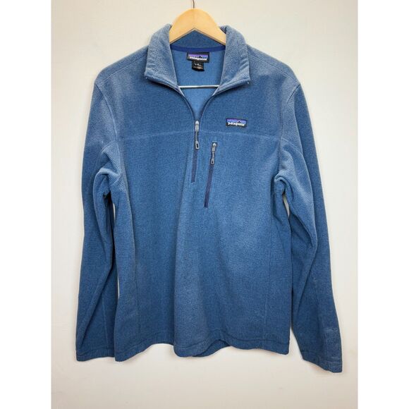 Patagonia Other - Patagonia Men's Size Medium Blue Oakes Pullover Fleece Jacket 1/4 Zip Outdoor